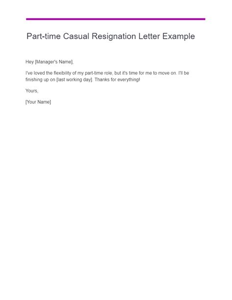 Casual Resignation Letter 17 Examples How To Write Pdf Tips