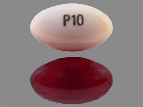 Pill Finder: P10 Red Elliptical / Oval - Medicine.com