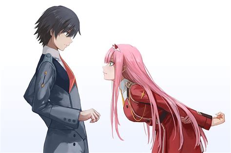 Zero Two X Hiro Darling In The Franxx Pink Hair Anime Couple Anime Hd Wallpaper Peakpx