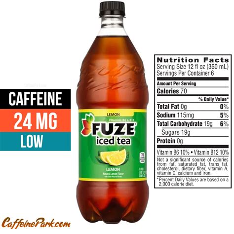 Fuze Iced Tea Caffeine Content