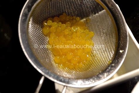 Perles de Balsamique de Citron LEau à la Bouche Recette de