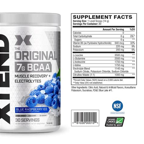 Xtend The Original 7g BCAA 420g 30servs Scivation Olympian Gods