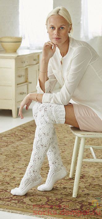 Журнал все о вязании чулков носков Вязаные чулки | Vogue knitting ...