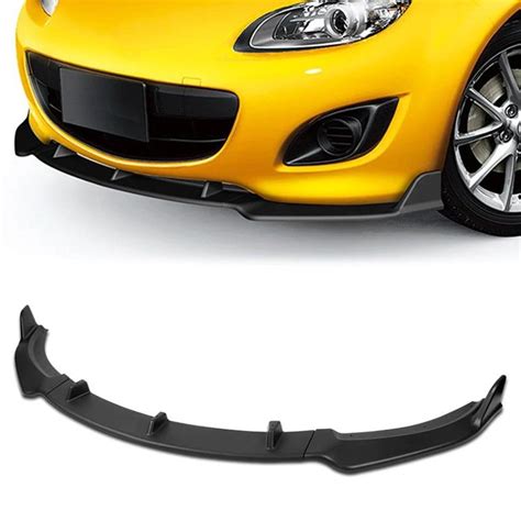 Mazda Mx Miata Front Bumper Lip Pieces Gv Style Matte Black