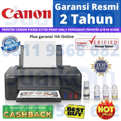 Jual Printer Canon Pixma Ink Efficient G Pengganti Printer G