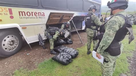 Sedena Sí Borró El Logo De Morena De Fotografías Sobre Decomiso De Drogas Proceso