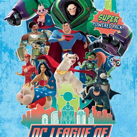 DC League Of Super-Pets Full Cast Poster Wall Art | Digital Art