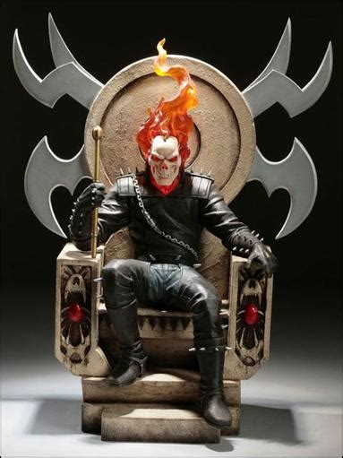 Ghost Rider On Throne Statue Ghost Rider On Throne Jan