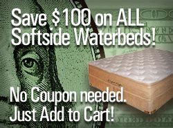 Softside waterbeds now on sale at the WaterbedOutlet.com with Free Shipping