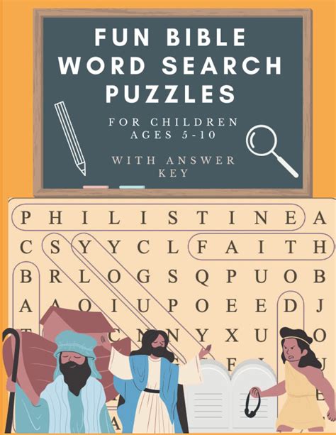 Fun Bible Story Word Search Puzzles For Children Ages 5 10 With