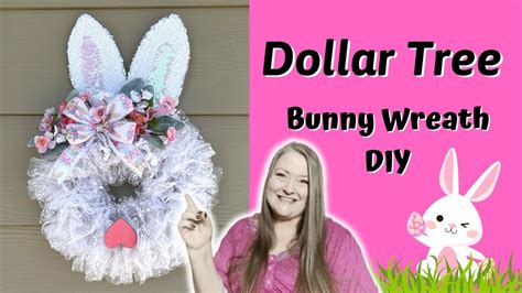 Bunny Wreath DIY Dollar Tree Easter Wreath DIY Bunny Wreath Form