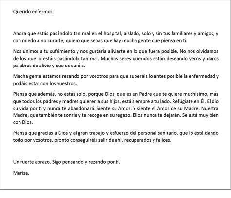 Palabras De Aliento C Mo Escribir Una Carta Para Animar A Un Enfermo