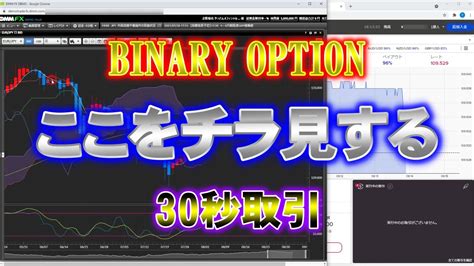 バイナリーオプション「ここをチラ見する」30秒取引 Youtube