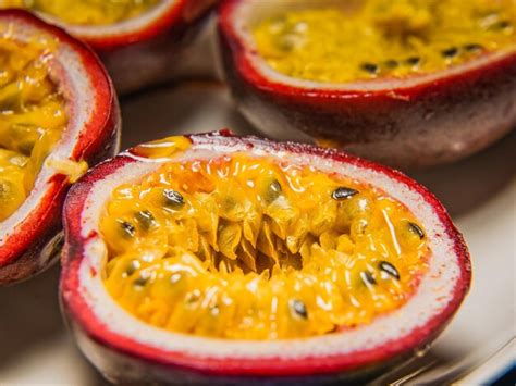 Premium Photo Close Up Of Passion Fruits In Plate