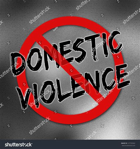 Stop Domestic Violence Poster Stock Illustration 127735562 Shutterstock