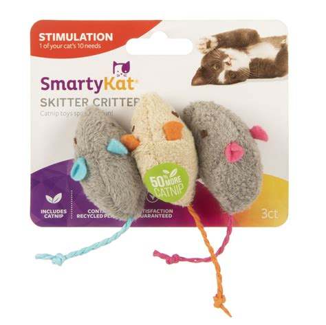 Skitter Critters™ Catnip Cat Toy, Set of 3 - SmartyKat