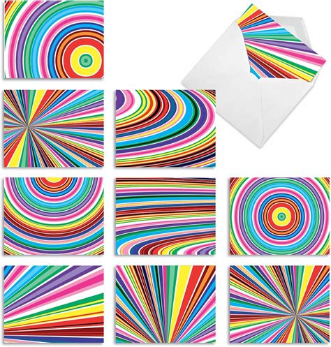 The Best Card Company Tarjetas De Agradecimiento Coloridas Con