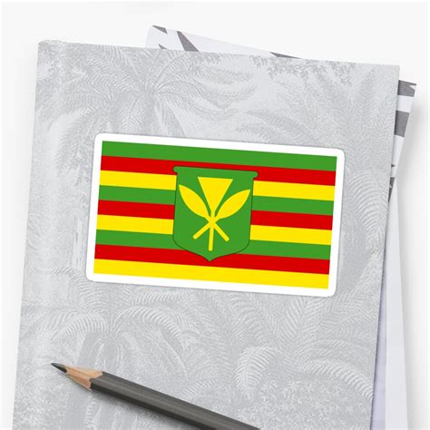 "HAWAIIAN FLAG" Stickers by GlideMedia | Redbubble