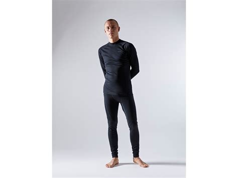 Craft Core Warm Baselayer Set M Black Biker Boarder De