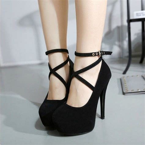 Custom Made Cross Strap Platform Stiletto Heels Pumps Vdcoo