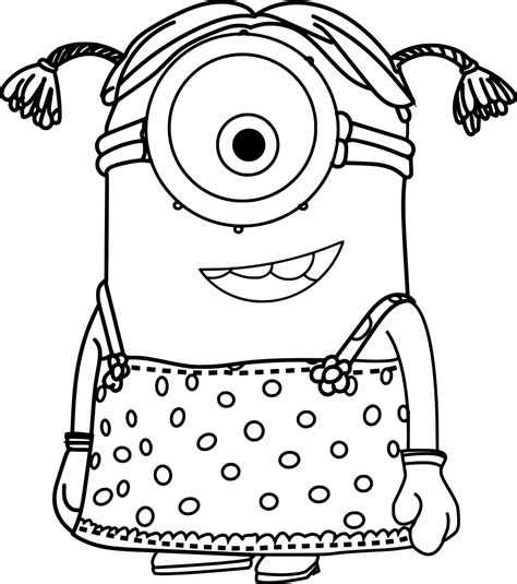 Purple Minions Coloring Pages