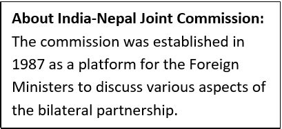 7th INDIA NEPAL JOINT COMMISSION