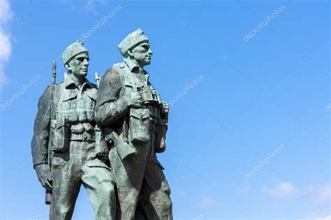 Commando Memorial at Spean Bridge, Highlands, Scotland — Stock Photo ...