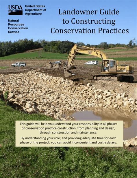 Landowner Guide to Constructing Conservation Practices