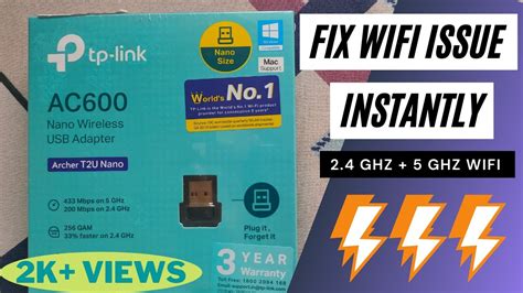 Tp Link Ac600 Archer T2u Nano Unboxing Speed Test Review Dual Band Wi Fi Adapter 433