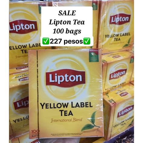 Lipton Yellow Label Tea Black Tea With Freshly Pressed Leaves 100 Tea Bags 2g Shopee Philippines