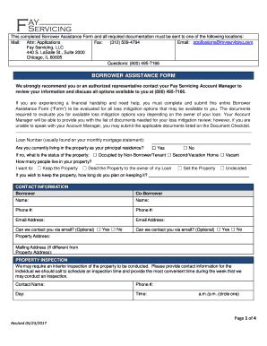 Fillable Online This Completed Borrower Assistance Form And All