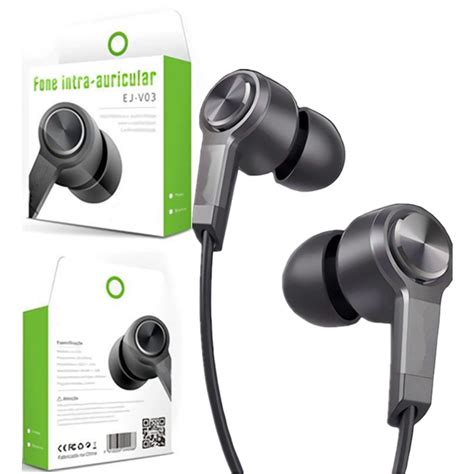 Fone De Ouvido Fio Microfone Extra Bass Alta Resolucao Headsets