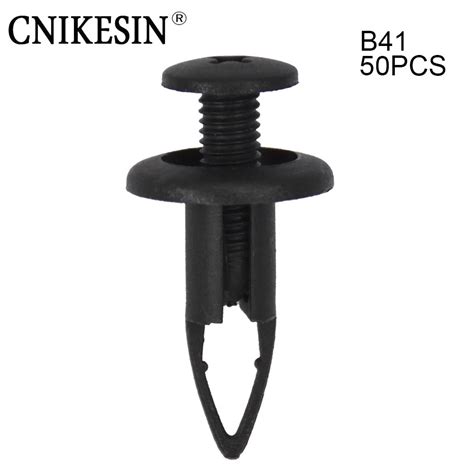 Cnikesin Pcs B Mm Hole Nylon Push Type Shield Retainers Rivets