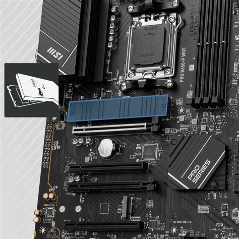 MSI PRO B650-P WIFI AM5 AMD B650 SATA 6Gb/s DDR5 Ryzen 7000 ATX ...