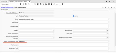 Nf10 Delete Record With Confirmation Logic Idempiere En