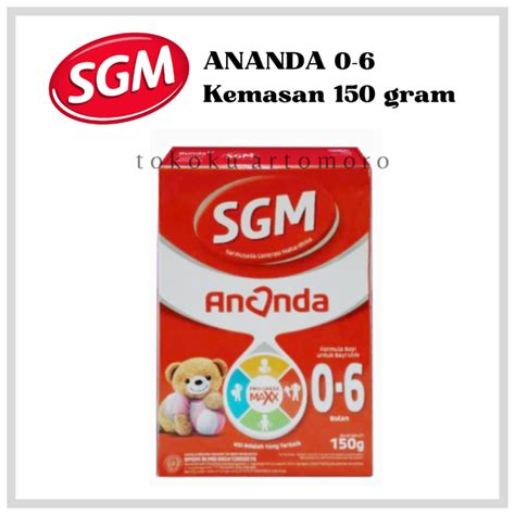 SGM Ananda Tahap 1 Kemasan Box 150 Gram Susu Bayi Baru Lahir