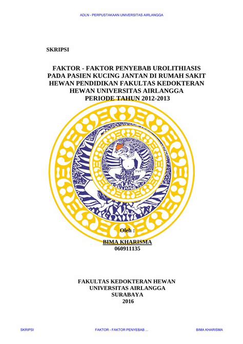 Pdf Faktor Faktor Penyebab Urolithiasis Pada Pasien Dokumen Tips