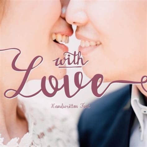 With Love Handwritten Font | MasterBundles