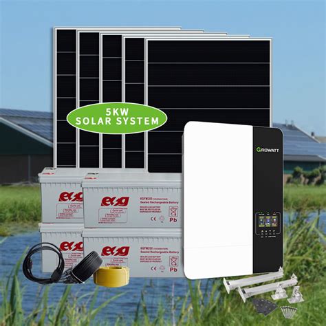 Esg Off Grid Photovoltaic Kit Home Electric Solar Power System 3kw