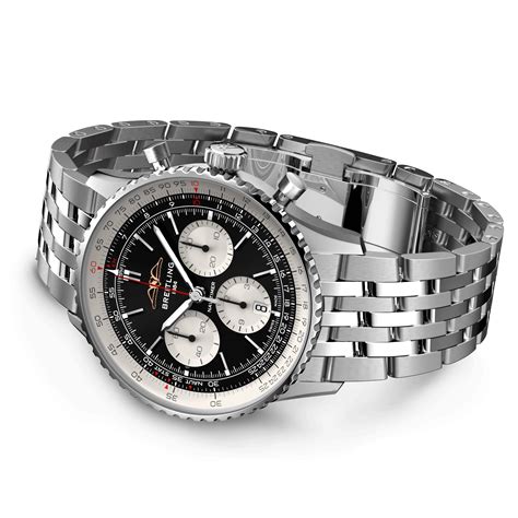 Navitimer B01 Chronograph 43 Stainless Steel Black Ab0138211b1a1