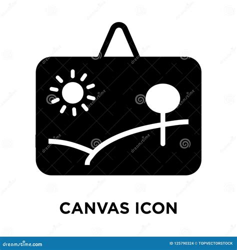 Canvas Icon Vector Isolated on White Background, Logo Concept of Stock ...