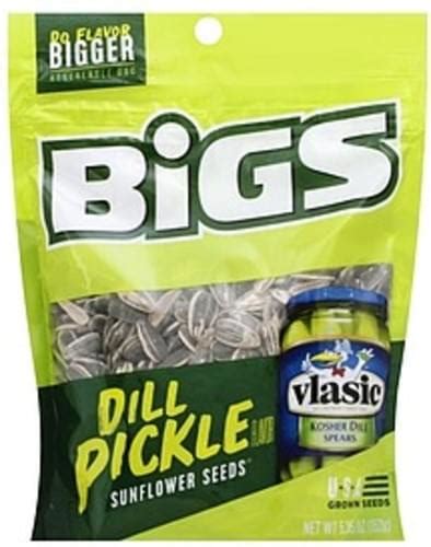 Bigs Dill Pickle Flavor Bigs Vlasic Dill Pickle Sunflower Seeds