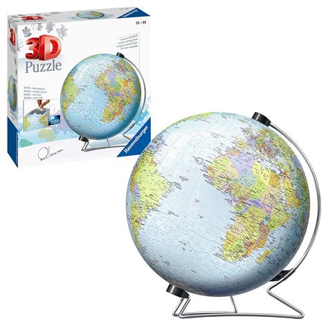 Buy Ravensburger World Globe On A V Stand 3d Jigsaw Puzzle For Adults