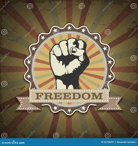 Symbol protest stock vector. Illustration of person, individuality ...