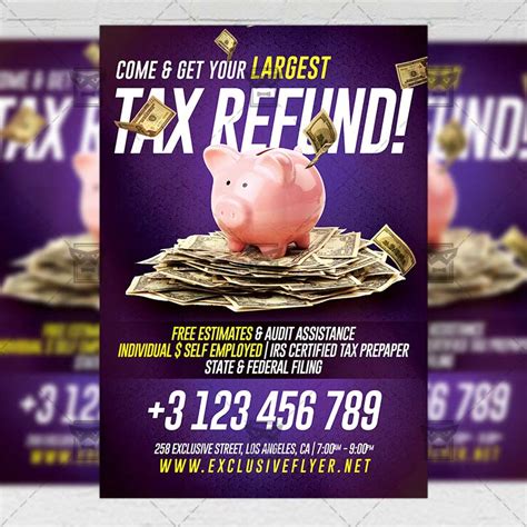 Tax Refund Flyer Business Psd Template Exclusiveflyer