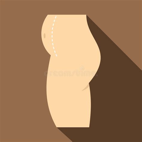 Female Belly Icon Cartoon Style Stock Illustration Illustration Of