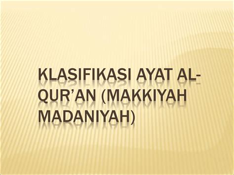 Detail Contoh Surah Makkiyah Dan Madaniyah Koleksi Nomer 27