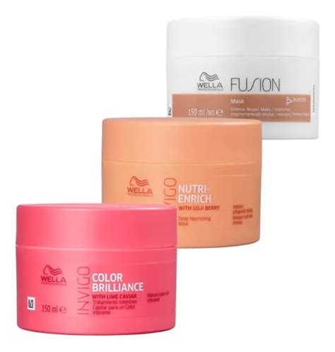 Kit Wella Cronograma M Scaras Nutri Enrich Fusion Brilliance Frete Gr Tis