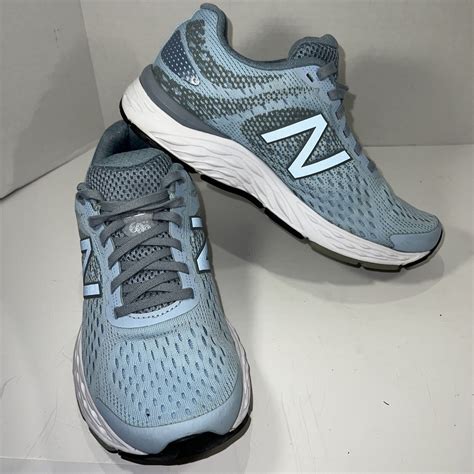 New Balance Womens 680 Running Shoe Sneakers Blue Sz … - Gem