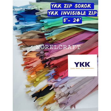 1PC 8 24 YKK ZIP SOROK YKK ZIP SEMBUNYI YKK HIDDEN ZIP YKK